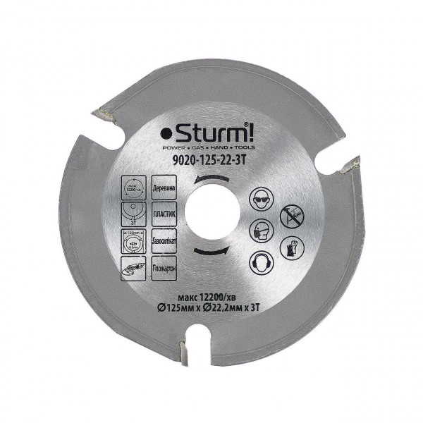Диск для дерева 125 03Т 22 Sturm