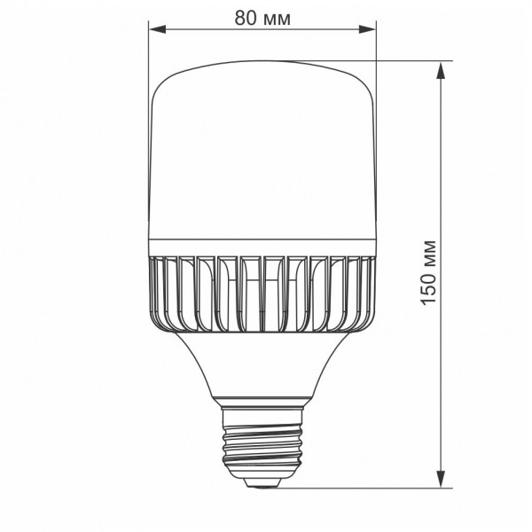 Лампа A80 30W E27 5000K Videx VL-A80-30275