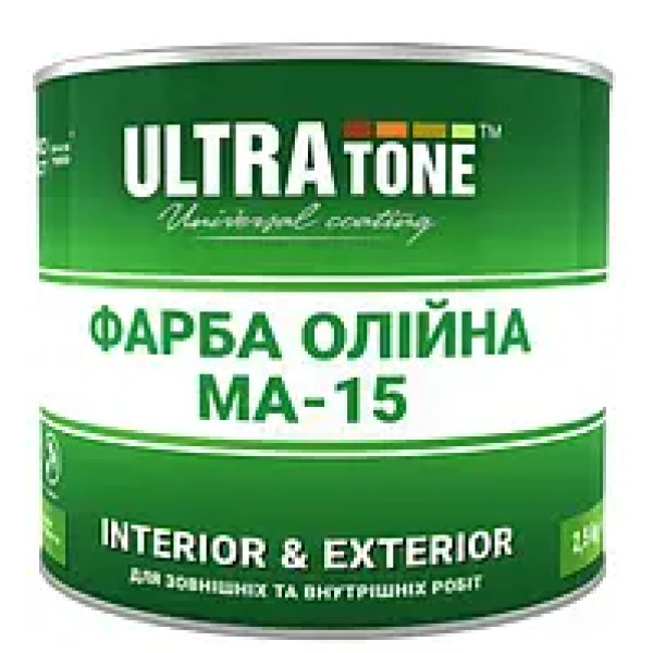 Фарба масляна МА-15 сурік 2,5кг ULTRAtone Дніпро-Контакт коричневий