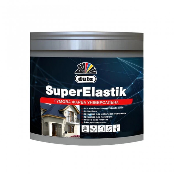 Фарба гумова біла  3.5кг SuperElastik