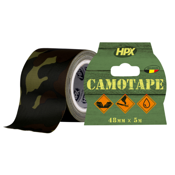 Стрічка армована одност. 48мм х5м HPX CAMOTAPE CA4805