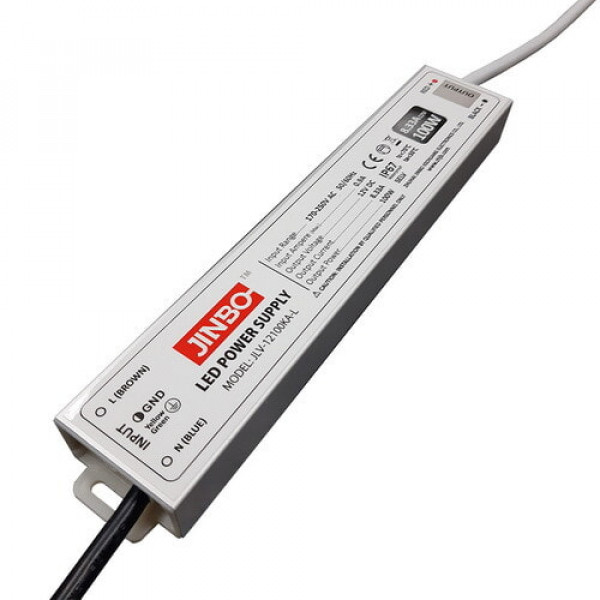 Трансформатор для свет.ленты гермет 24V 45W Jinbo JLV-24045KA-W