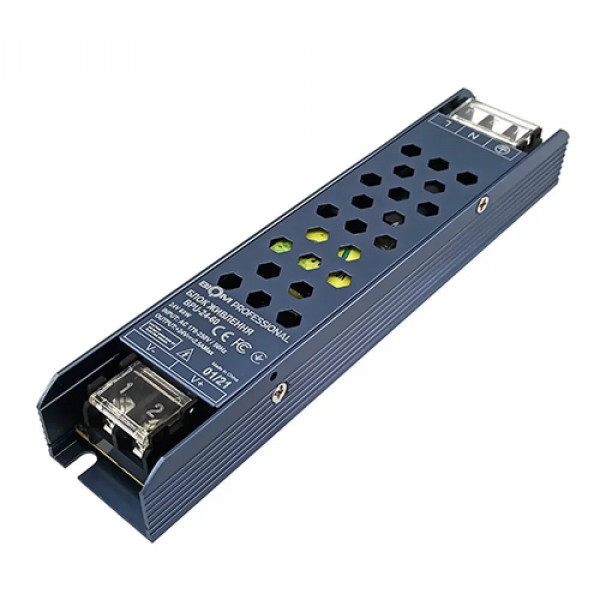 Трансформатор для свет.ленты 60W 2.5A гермет.Biom BPBFS-60-24