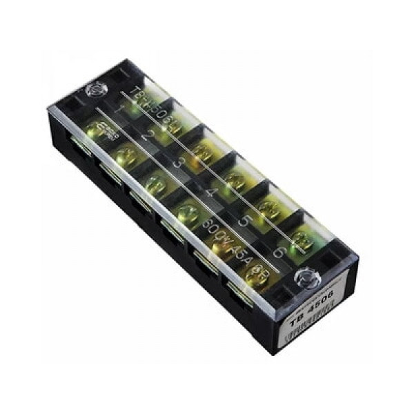 Клема гвинтова в корпусі TB4506 45A/ 6 Аско/TAKEL А0130050019