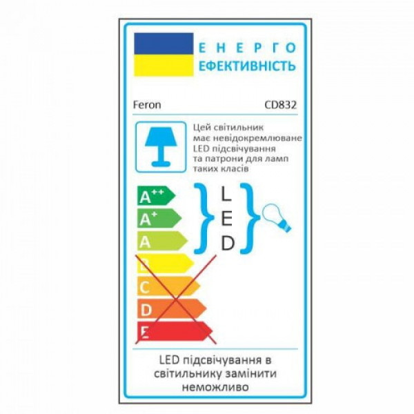Светильник MR16/G5.3 прозрачный с подсветкой Fero CD832