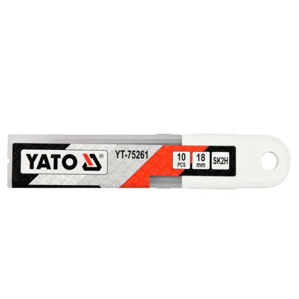Леза для ножів 18 мм YATO чорні (10 шт.)