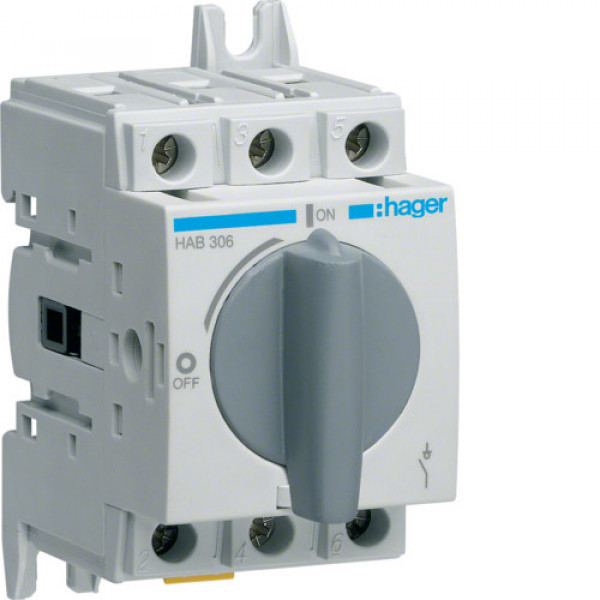 Вимикач навантаження Hager HAB306 3Р/ 400/690В 63А