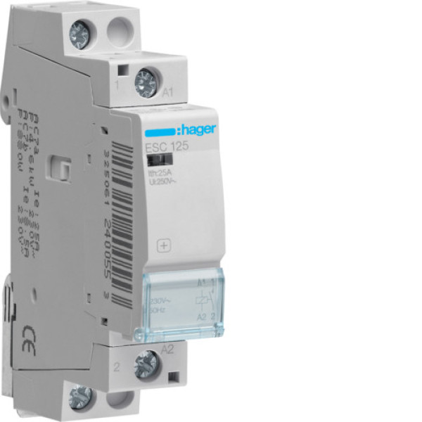 Контактор 25A 1НВ, 230В Hager ESC125