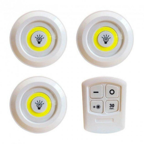 Світильники LED (3шт) с пультом та таймером