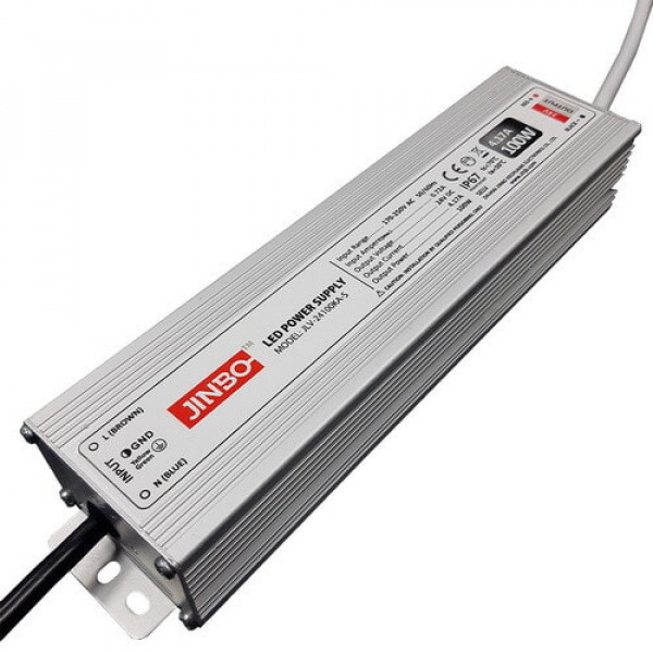 Трансформатор для свет.ленты гермет 24V 100W Jinbo JLV-24100KA-L