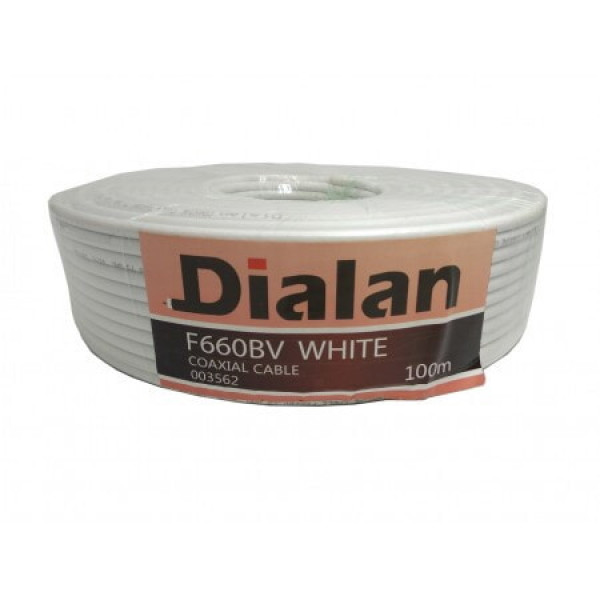 Кабель TV Dialan F 660 BV (60% медь) 002986 - білий