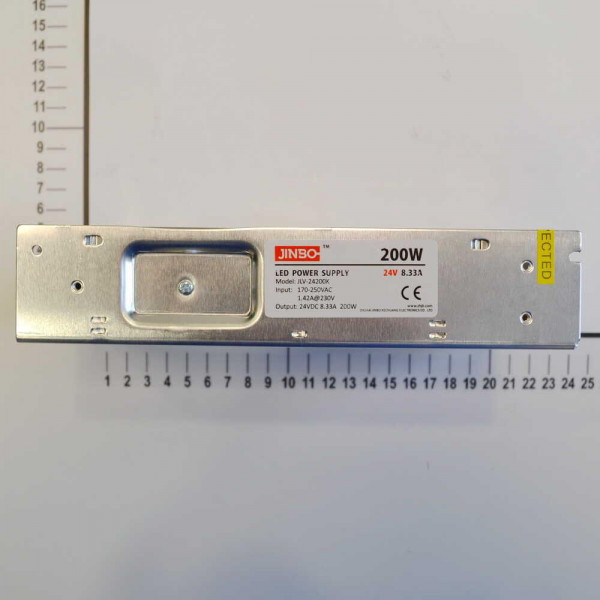 Трансформатор для свет.ленты 24V 200W Jinbo JLV-24200K