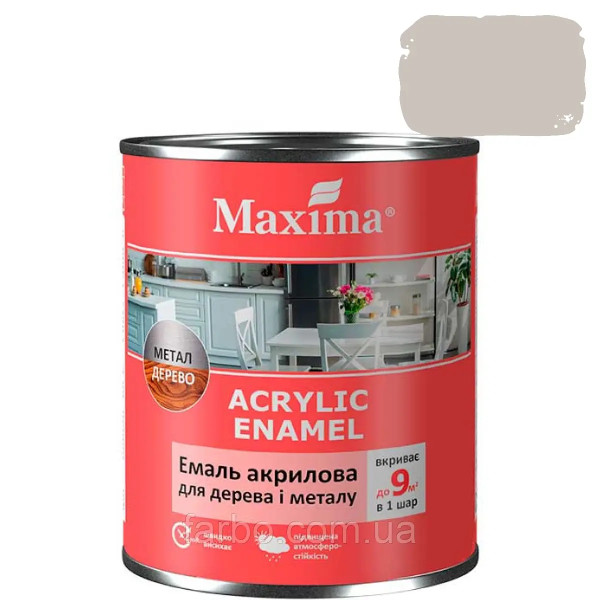 Фарба акрилова 2,3 л кава з молоком шовк.мат Мaxima кава з