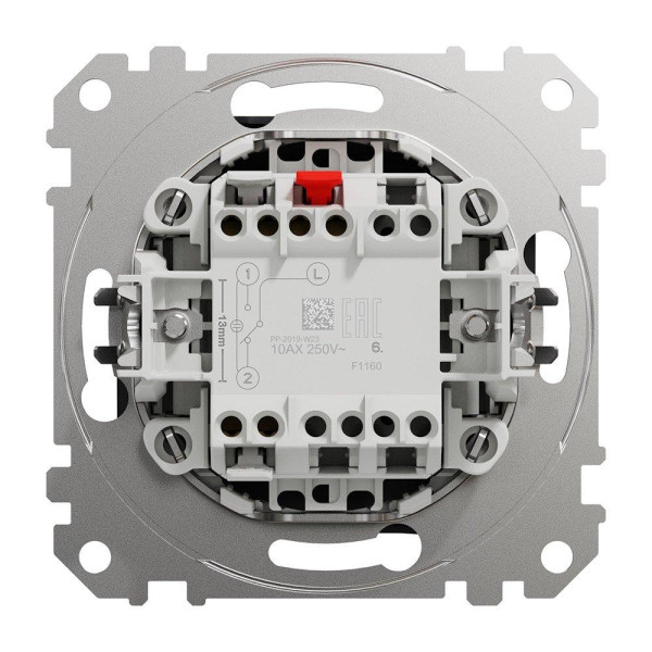 Вимикач 1-й прохідний чор Schneider (Sedna Design) SDD114106