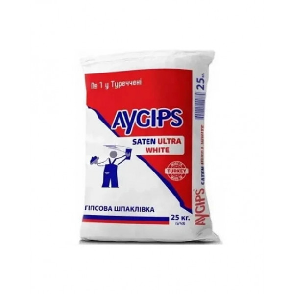 Шпаклівка гіпсова Saten Aygips Фініш (25кг)