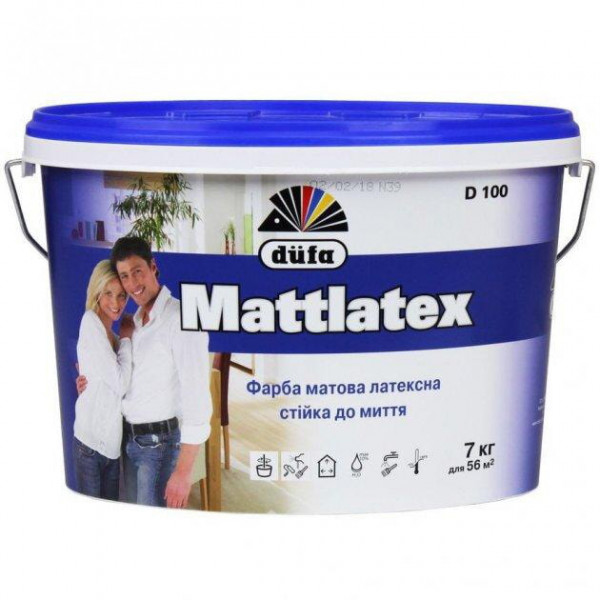 Фарба латексна Matlatex D100 DUFA ( 5л/7кг) DUFA D100