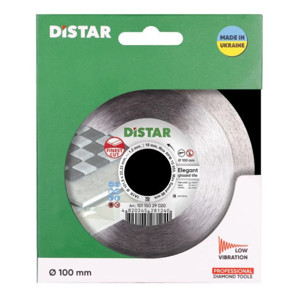 Круг алмазний 100 22.2 1A1R Elegant Distar 7D 10115029020