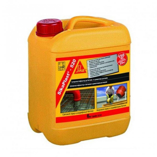 Пластифікатор Універсальний SikaPlast520 6кг SikaPlast 520