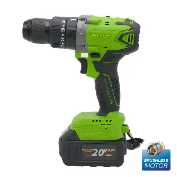 Шуруповерт акум. Pro-Craft PA-18 BL Extra Univers