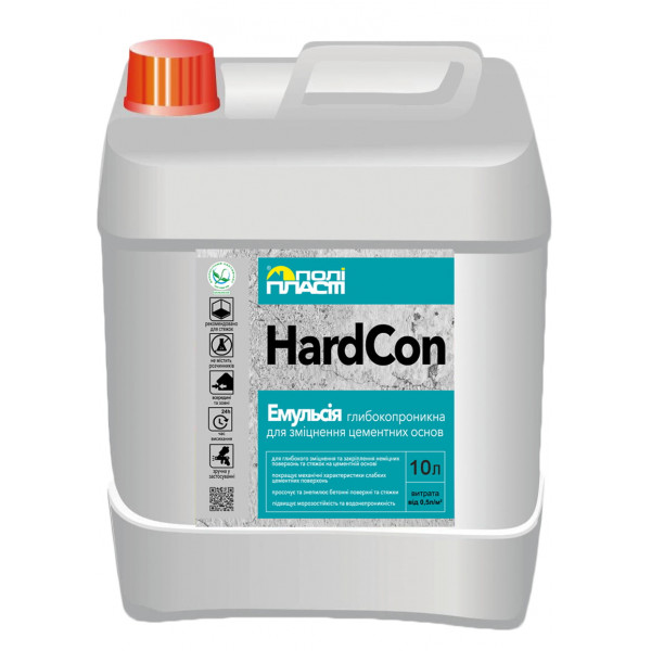 Грунт глибокопроникний HardCon 10л Poliplast