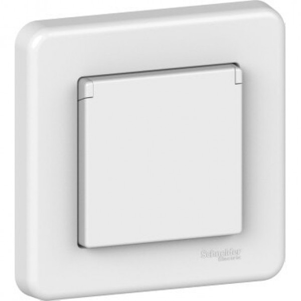 Розетка 1-а земля,кришка Schneider (Leona) LNA3100221