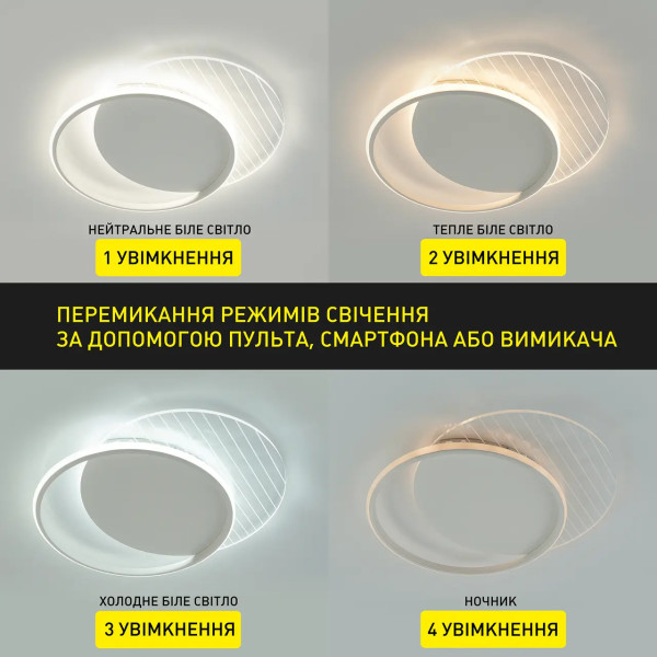 Світлодіодна люстра 60W AMATO round Svetcomplect AMATO 60W 2R