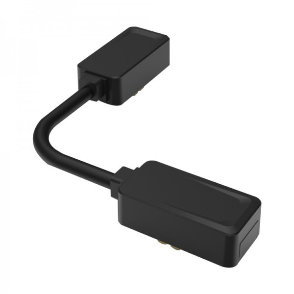 Конектор гнучкий кутовий для шинопровода 48V чорни LD4002 ARD 48V