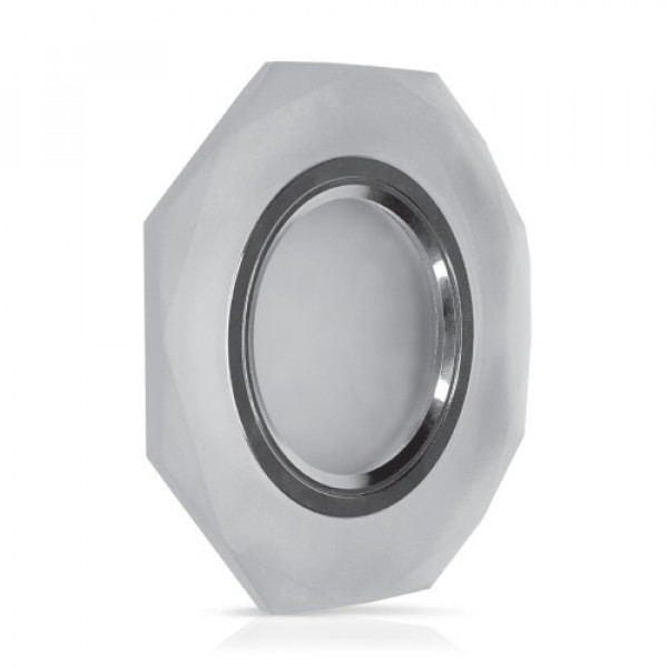 Светильник MR16/G5.3 прозрачный с подсветкой Feron CD8020(бел.мат)