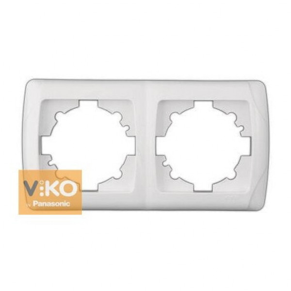 Рамка горизонтальна 2-а VI-KO (CARMEN) білий 90571102