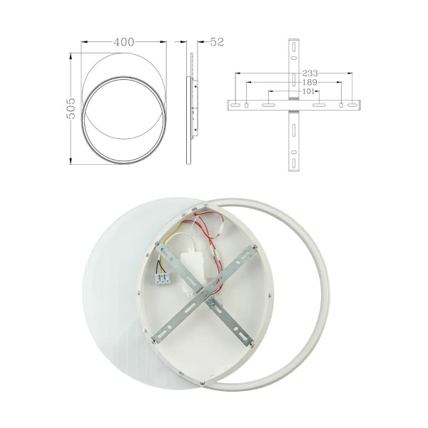 Світлодіодна люстра 60W AMATO round Svetcomplect AMATO 60W 2R