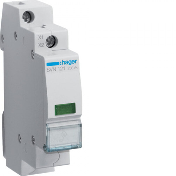 Індикатор LED зелений 1P, Hager SVN121