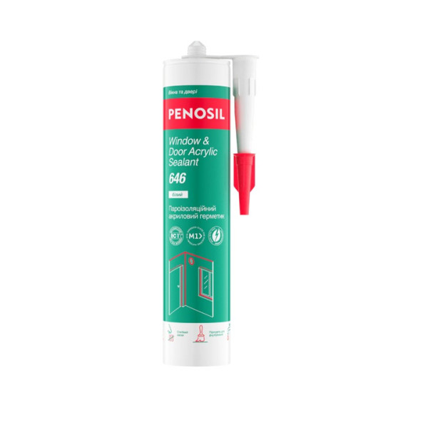 Герметик акриловий PENOSIL 310 мл білий 646 646 window&door