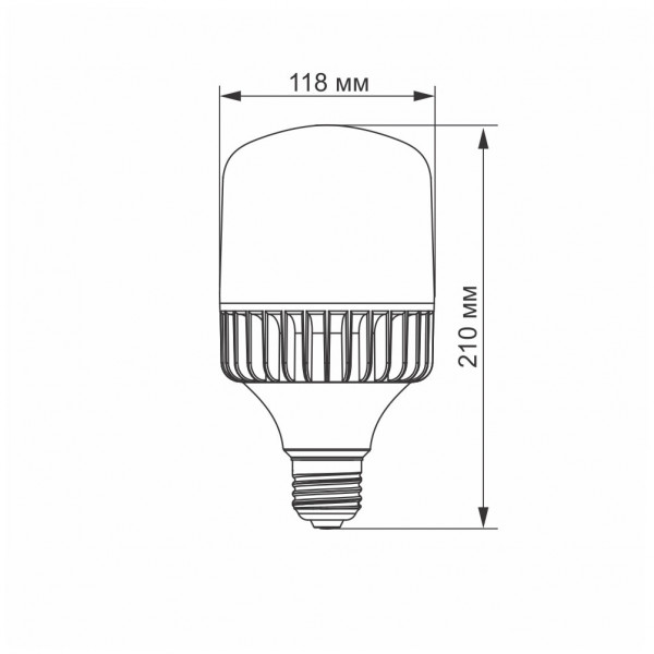 Лампа A118 50W E27 5000K Videx VL-A118-50275