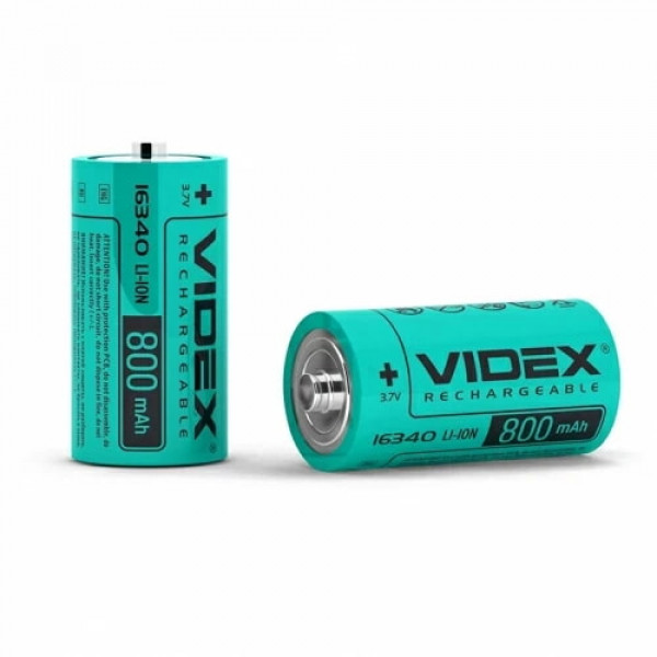 Акумулятор 16340 800mAh 3.7V 18x34мм Videx