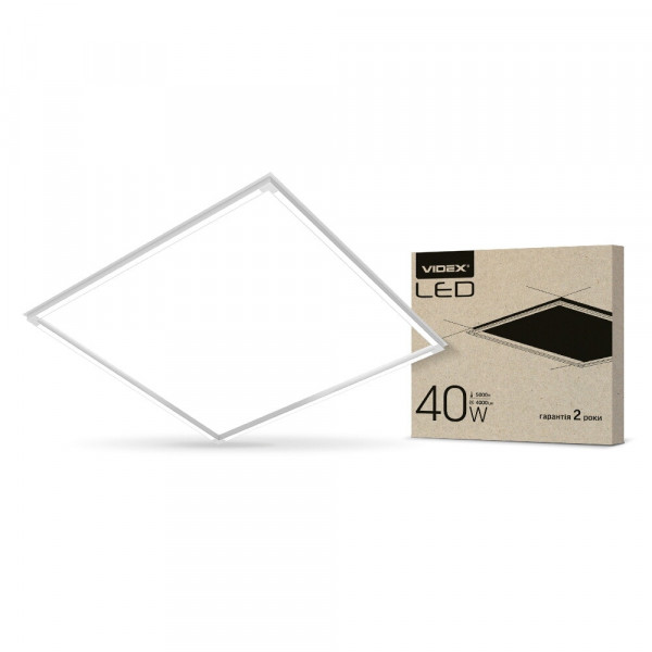 Свiтильник LED Panel ART розбірна 40W 5000K Videx VL-PAU405W