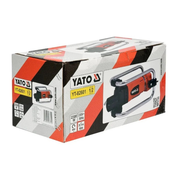Вібратор для бетону мережевий YATO 2300Вт з булавою YT-82601