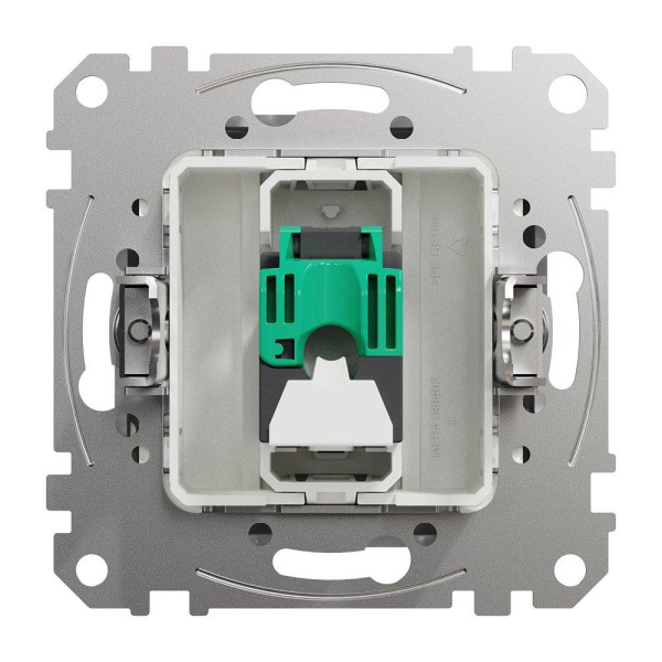 Розетка RJ45 5Е UTP Schneider алюмінійй Sedna Design