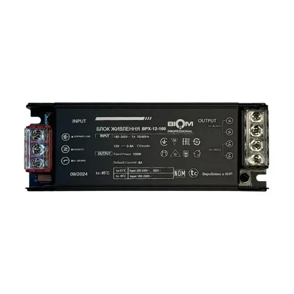 Трансформатор для свет.ленты 100W 12V Biom BPX-12-100 8.3A
