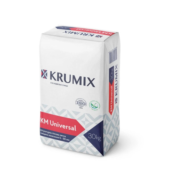 Штукатурка гіпсова легка KM Universal KRUMIX(30кг)