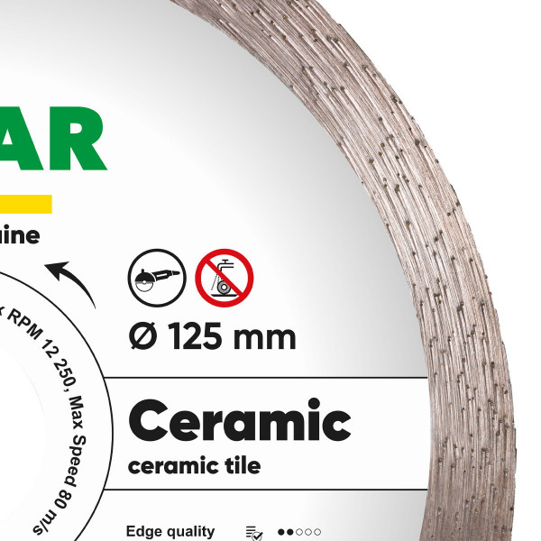 Круг алмазний 125 22.2 плитка Ceramic Distar 3D 10170085073