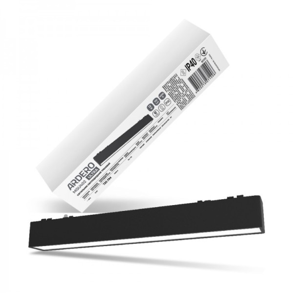 Трековий світильник 12W 4000K MGU402 90гр чорн Ard MGU402 ARD 48V