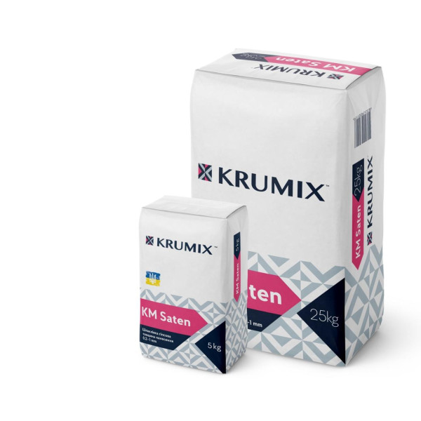 Шпаклівка гіпсова KM Saten KRUMIX (25кг)