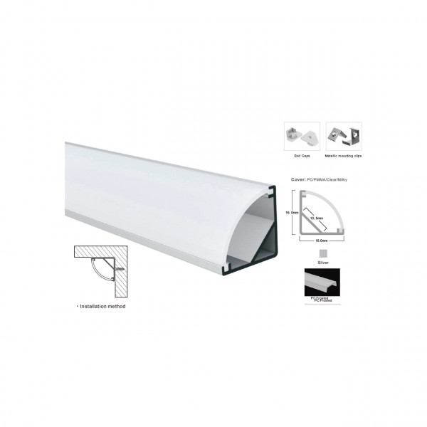 Led розсіювач матовий LP-SL054 3м SVL