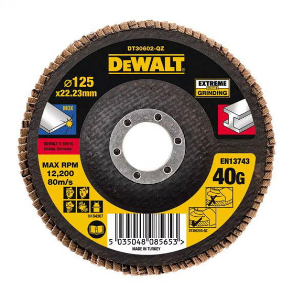 Коло пелюсткове торцеве 125 № 60 DeWalt DT30612