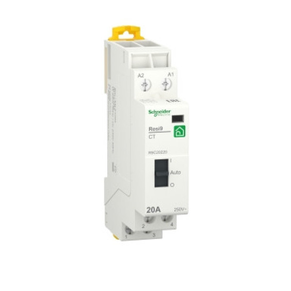 Контактор SCHNEIDER 1P+N RESI9  20A 2NO 240В R9C20220