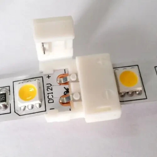 Коннектор для Led ленты 10мм (зажим-зажим) Biom SC-02-SS-10-2