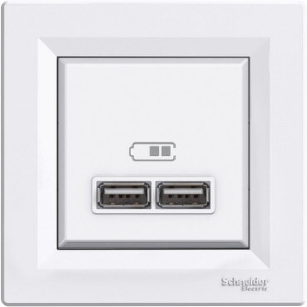 Розетка USB 2,1A Schneider (Asfora) EPH2700221