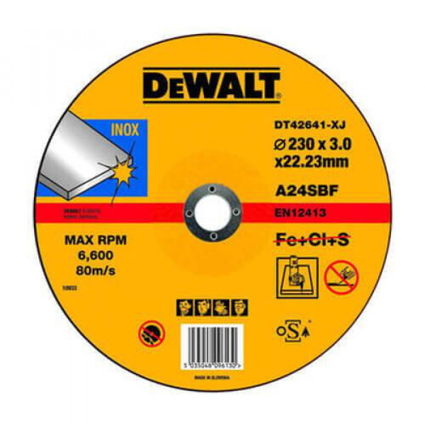 Круг відрізний по металу 230х3,0х22 DeWalt