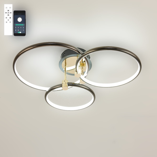 Світлодіодна люстра Svetcomplect LUNE 64W 3R з д/у