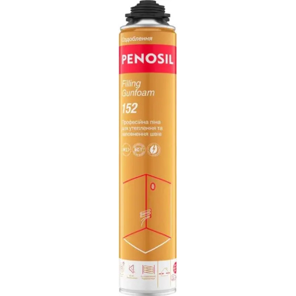 Піна монтажна PENOSIL PRO (750мл/45л) Filling-152 45л 152 для заповнення швів